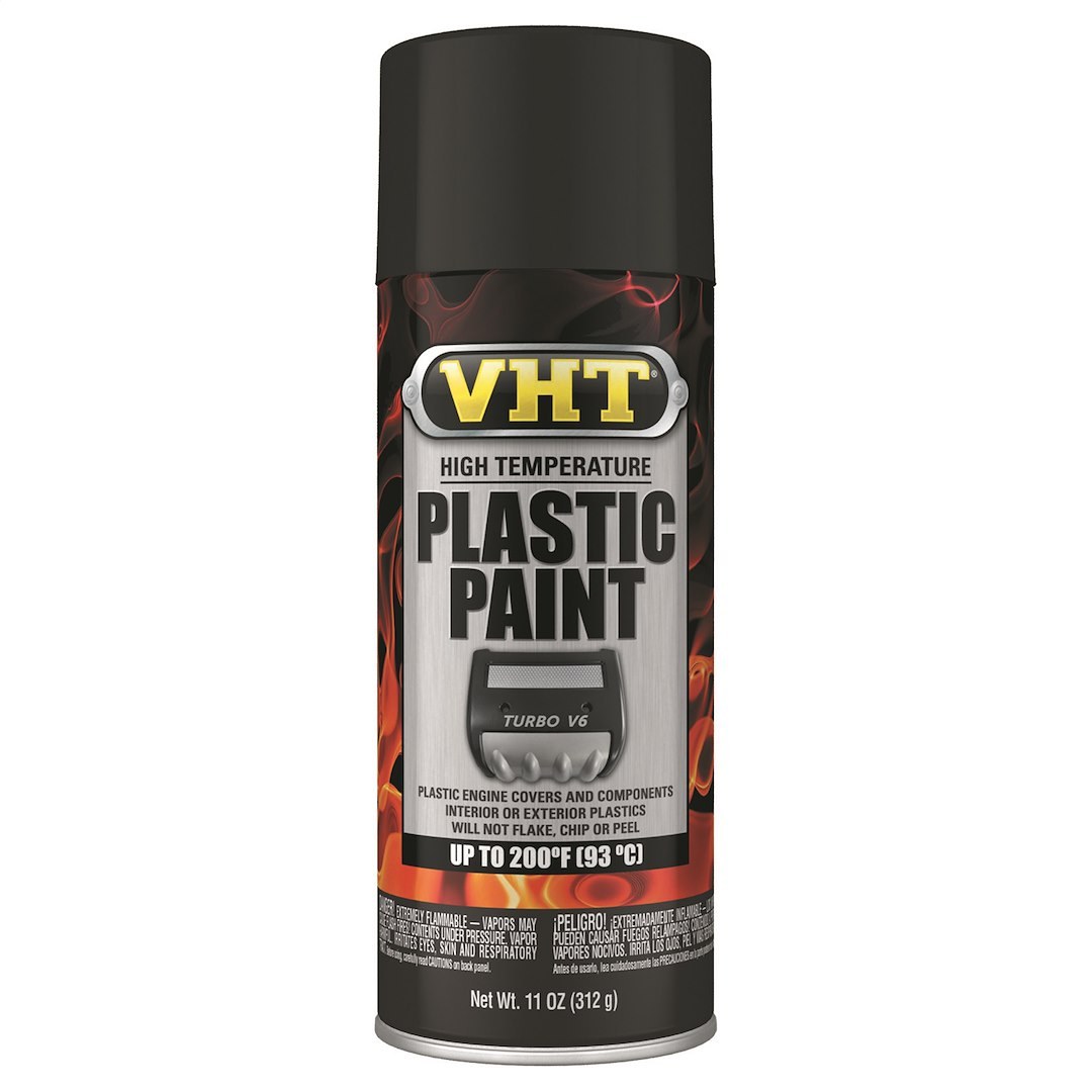 VHT Engine Paint, Heat Resistant Up to 200 Degrees Fahrenheit, Matte Black, 11 Ounce Aerosol Can – SP820