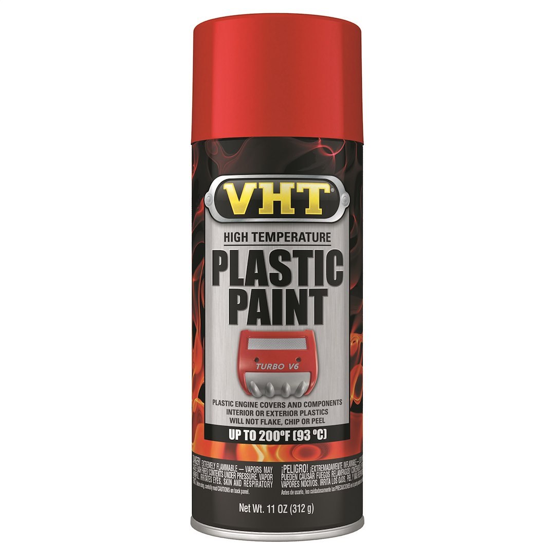 VHT Engine Paint, Heat Resistant Up to 200 Degrees Fahrenheit, Gloss Red, 11 Ounce Aerosol Can – SP821