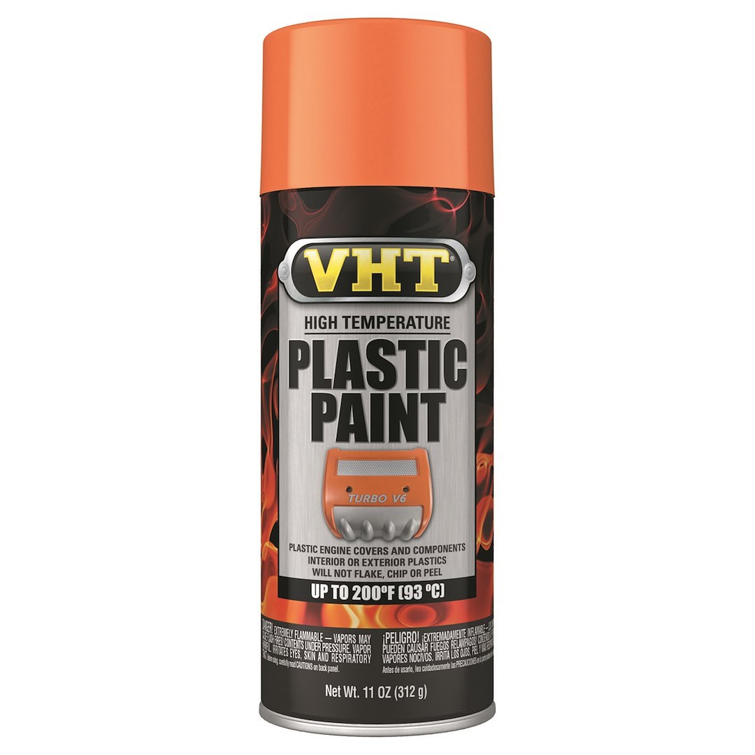 VHT Engine Paint, Heat Resistant Up to 200 Degrees Fahrenheit, Gloss Orange, 11 Ounce Aerosol Can – SP823