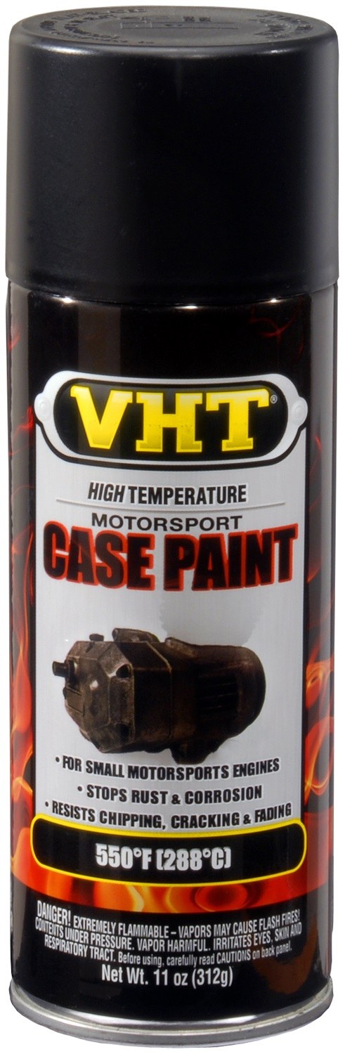 VHT Engine Paint, Heat Resistant to 550 Degrees Fahrenheit, Satin Black, 11 Ounce Aerosol Spray Can – SP903