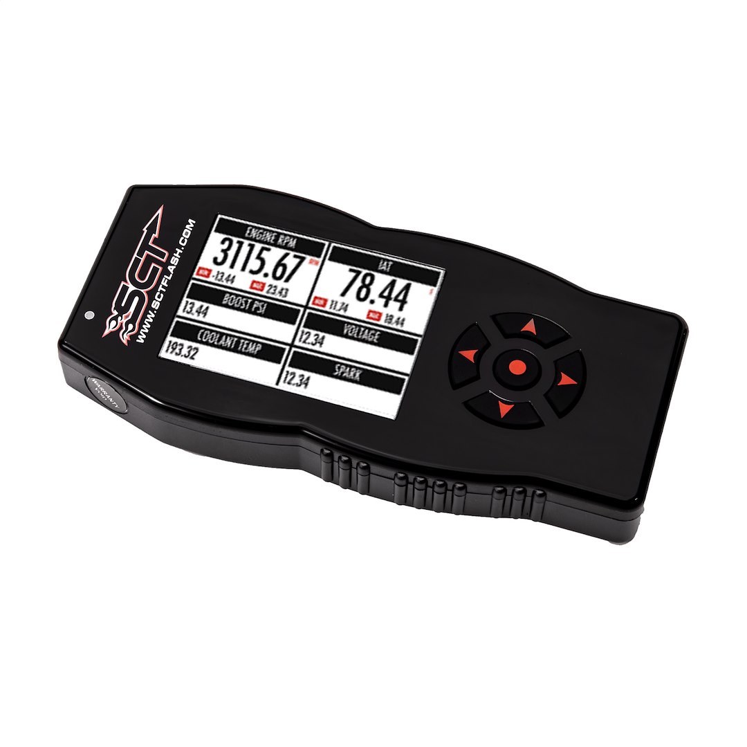 Sct Computer Programmer, X4 Power Flash, Performance Tuning, Handheld with Navigation Buttons, Reads and Clears Diagnostic Trouble Codes – 7015PG-B
