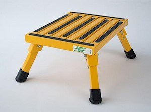 Safety Step Step Stool, One Step with Non-Slip Strips and Rubber Leg Tips, Foldable, 14 Inch Length × 11 Inch Width X 7 Inch Height – S-07C-Y
