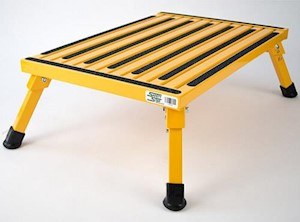 Safety Step Step Stool, One Step with Non-Slip Strips and Rubber Leg Tips, Foldable, 24 Inch Width × 16 Inch Length X 8 Inch Height – XL-08C-Y