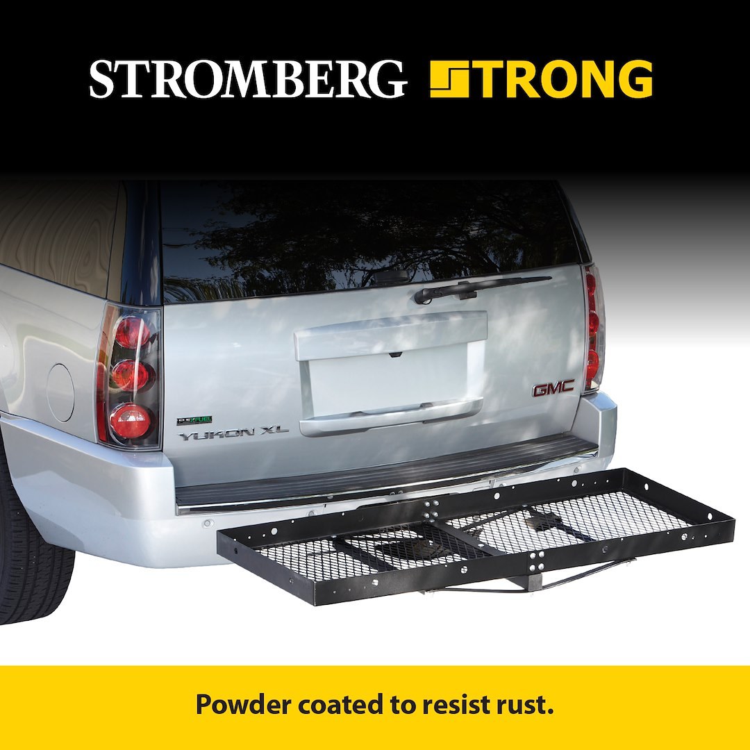 Stromber Trailer Hitch Cargo Carrier, Cargo Caddy, Fits IN a 2 Inch Receiver, 500 Pound Weight Capacity, 60 Inch Length X 23 Inch Width – CC-100