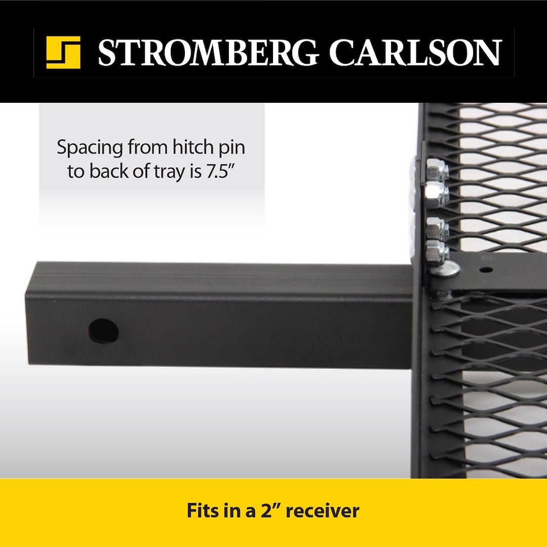 Stromber Trailer Hitch Cargo Carrier, Cargo Caddy, Fits IN a 2 Inch Receiver, 500 Pound Weight Capacity, 60 Inch Length X 23 Inch Width – CC-100