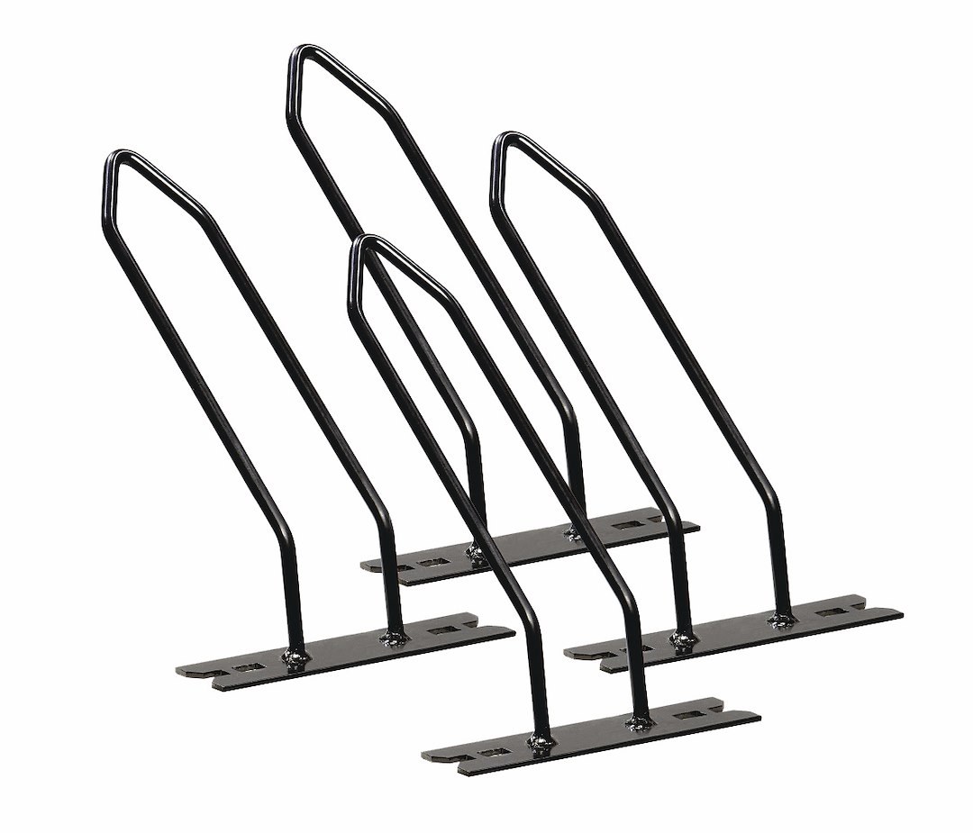 Stromber Bike Rack, Cargo Caddy, Cargo Carrier Mount, Holds 2 Bikes, Bike Tire Clamp with Straps, Without Lock, Non Foldable, Black – CC-125