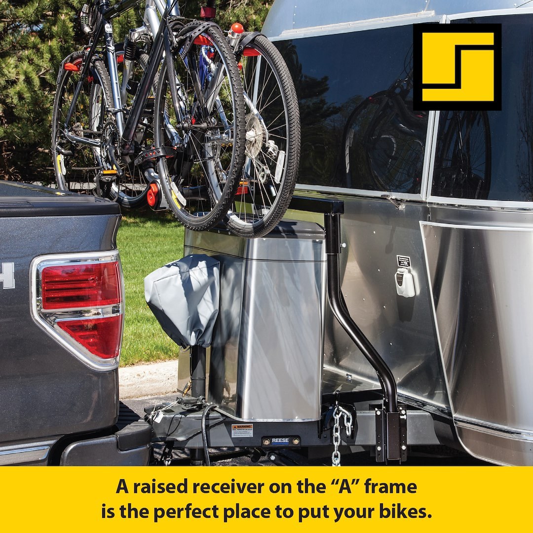 Stromber Bike Rack Component, Bike Bunk, For Mounting Bike Rack to Trailer Tongue, Holds 2 Inch Receiver Bike Rack – CC-275