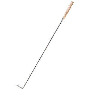 Stromber Fire Poker, 42 Inch Length, With Wood Handle, Stainless Steel, Single – FP-42
