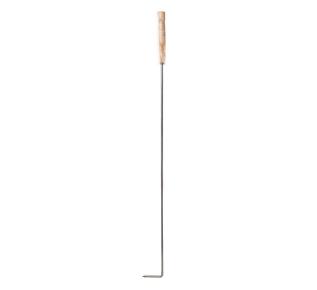 Stromber Fire Poker, 42 Inch Length, With Wood Handle, Stainless Steel, Single – FP-42