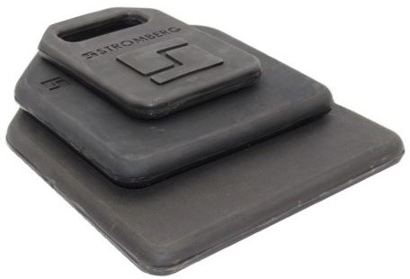 Stromber Jack Pad, Molded Epdm Rubber, 11 Inch Length X 10 Inch Width X 1 Inch Height, Black, Pack of 2 – JBP-1011.1