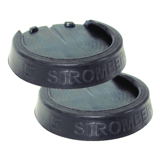 Stromber Jack Pad, Molded Epdm Rubber, 12 Inch Diameter, Black, Pack of 2 – JBP-S12.2