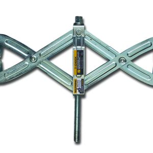 Stromber Wheel Chock, Tandem Axle Style, Fits Tires Spaced 2 Inch to 17 Inch Apart, Rust-Resistant, With Wrench/ Handle, Pack of 2 – JBP-T217.2