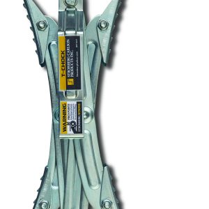 Stromber Wheel Chock, Tandem Axle Style, Fits Tires Spaced 2 Inch to 17 Inch Apart, Rust-Resistant, With Wrench/ Handle, Pack of 2 – JBP-T217.2