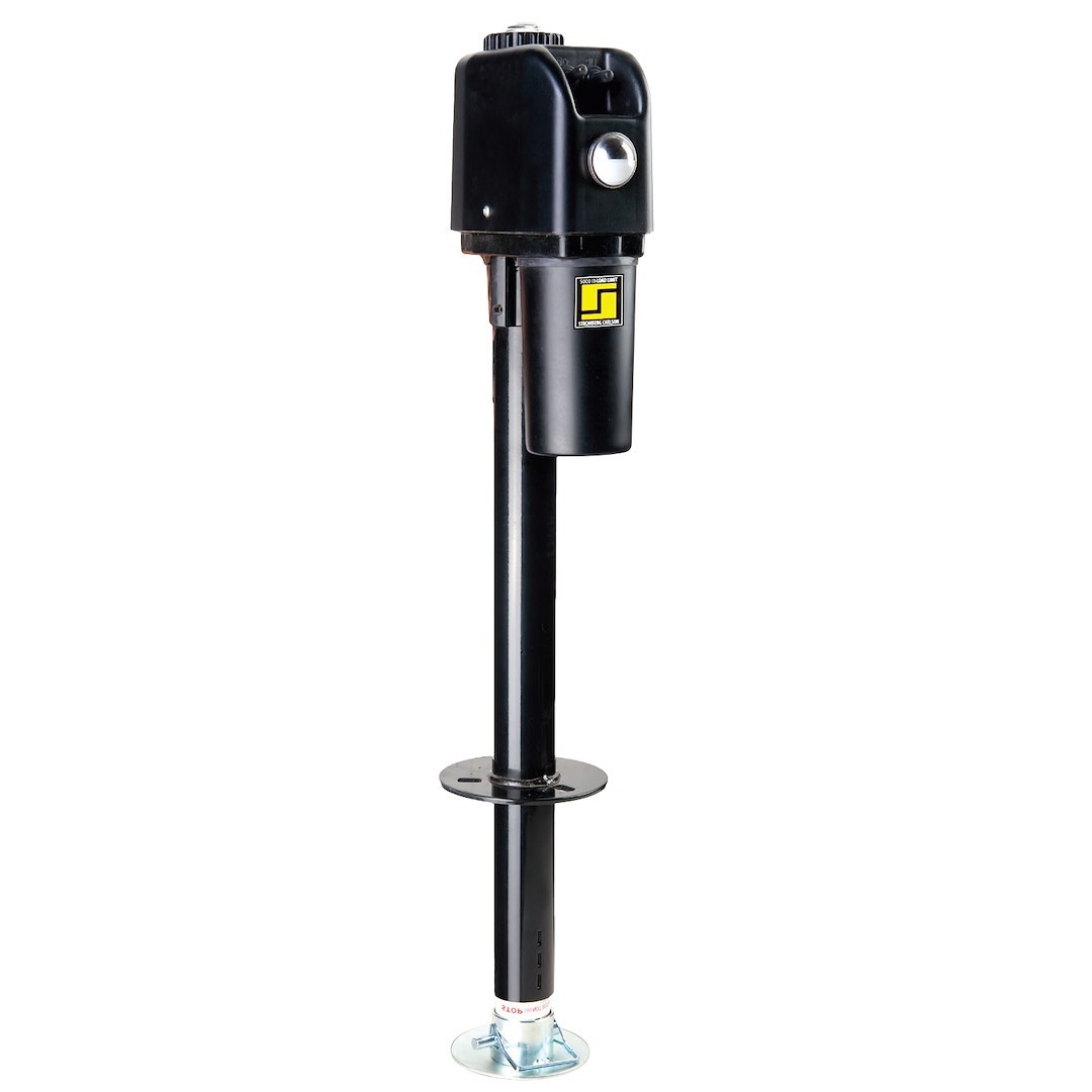 Stromber Trailer Tongue Jack, JET-2500, Electric a Frame Rack, 2500 Pound Lift Capacity, 18 Inch Travel, Bolt-On Bracket Mount, Black – JET-2500