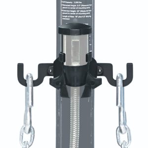Stromber Trailer Tongue Jack Component, Component for 2 Inch to 2-5/16 Inch Manual/ Electric Jack Post, Chain and Cord Holder – JET-30