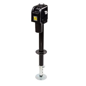Stromber Trailer Tongue Jack, A-Frame Electric Jack, 3500 Pound Lift Capacity, 18 Inch Travel, Retracted Height 31-3/8 Inch, Bolt-On Mount – JET-3755