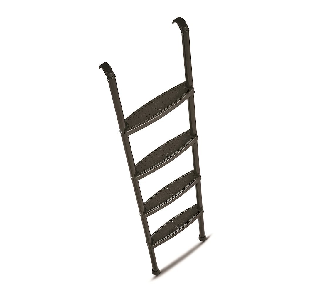 Stromber Bunk Ladder, 66 Inch Height, Aluminum, 250 Pound Load Capacity, 11 Degree Angled Style, 4 Steps Rubber Foot, Hook-On Mount – LA-2021466B