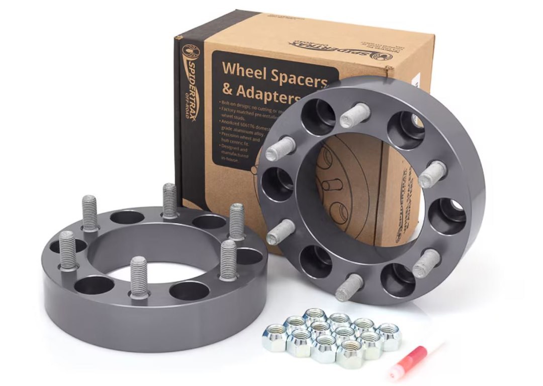 Spidertrax Wheel Spacer, 6 X 139.7 Millimeter/ 6 X 5.50 Inch Bolt Pattern, Use with OE and Aftermarket Style Wheels – WHS005G