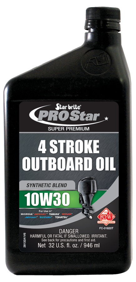 Star brite Oil, Pro Star, SAE 10W-30, Synthetic Blend, 32 Ounce Bottle, Single, With Us Label – 028132