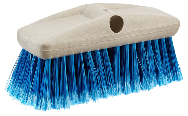 Star brite Car Wash Brush, Rectangular Brush Head, Without Garden Hose Connection, Blue Plastic Medium Bristle, Without Soap Dispenser – 040011