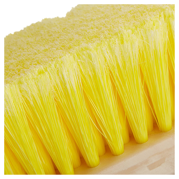 Star brite Car Wash Brush, 10 Inch Rectangular Head, Without Garden Hose Connection, Yellow Polymer Soft Bristle, Without Soap Dispenser – 040014