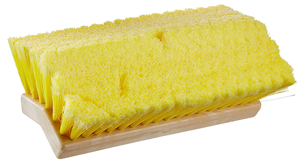 Star brite Car Wash Brush, 10 Inch Rectangular Head, Without Garden Hose Connection, Yellow Polymer Soft Bristle, Without Soap Dispenser – 040014