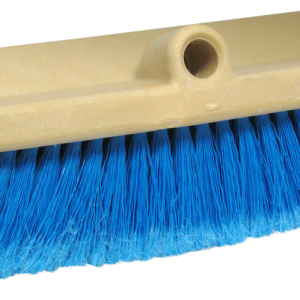 Star brite Car Wash Brush, 10 Inch Rectangular Head, Without Garden Hose Connection, Blue Polymer Medium Bristle, Without Soap Dispenser – 040015