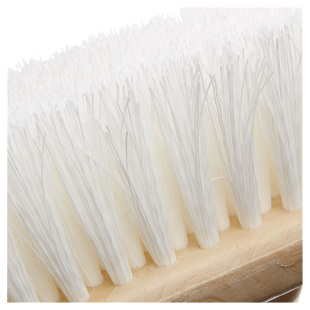 Star brite Car Wash Brush, 10 Inch Rectangular Head, Without Garden Hose Connection, White Polymer Medium Bristle, Without Soap Dispenser – 040016