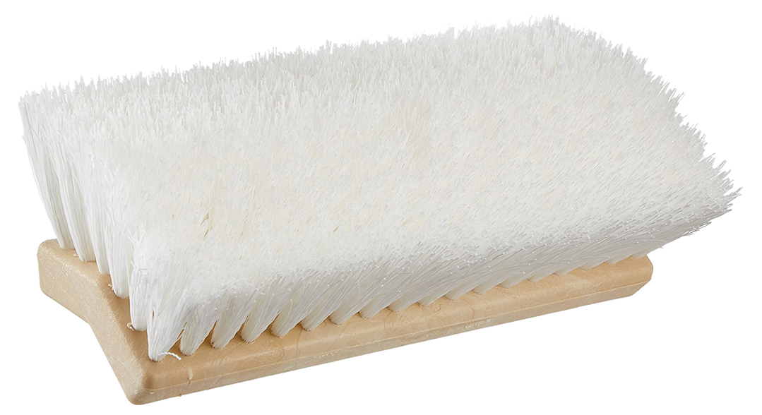 Star brite Car Wash Brush, 10 Inch Rectangular Head, Without Garden Hose Connection, White Polymer Medium Bristle, Without Soap Dispenser – 040016