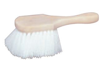 Star brite Car Wash Brush, Utility Brush, Rectangular Brush Head, With Short Handle, White Plastic Bristle, With Us Label – 040025