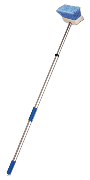 Star brite Car Wash Brush, 8 Inch Rectangular Head, 3 Feet to 6 Feet Adjustable Telescoping Aluminum Handle, Without Hose Connection – 040092