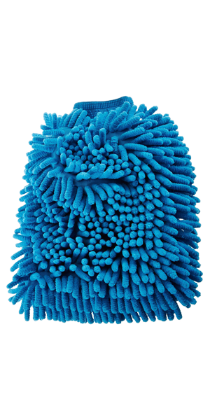 Star brite Car Wash Mitt, Microfiber, Blue, With Knitted Cuff, With Us Label – 040105