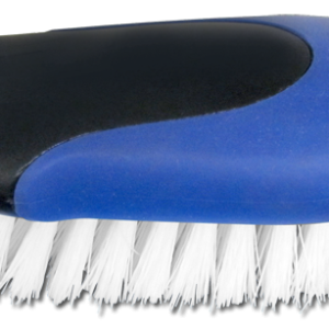 Star brite Car Wash Brush, Utility Hand Brush, Rectangular Brush Head, White Plastic Bristle with Blue/ Black Grip, With Us Label – 040117