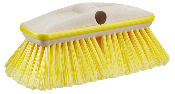 Star brite Car Wash Brush, Rectangular Brush Head, 8 Inch Length, Head Attachment Only, Without Hose Connection, Yellow Soft Bristle – 040161
