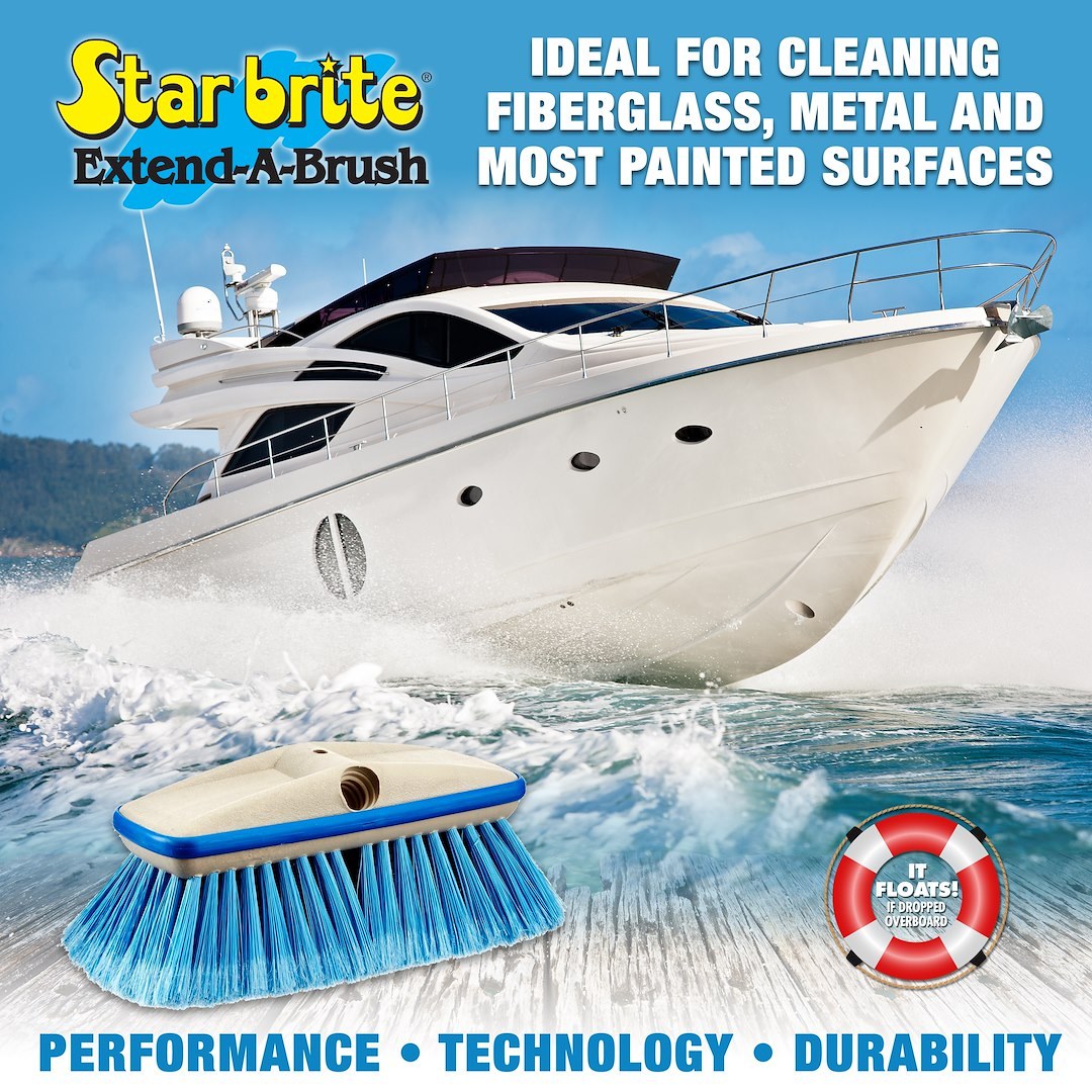 Star brite Car Wash Brush, Rectangular Brush Head, 8 Inch Length, Head Attachment Only, Without Hose Connection – 040162