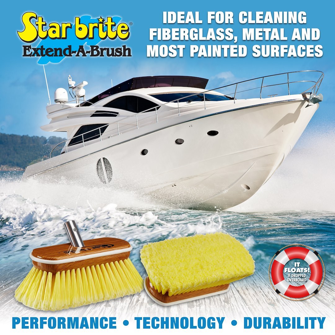 Star brite Car Wash Brush, Rectangular Brush Head, Head Attachment Only, Without Hose Connection – 040170