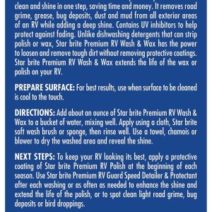 Star brite Car Wash, Liquid, Single 16 Ounce Bottle, Blue Color, With Us Label – 071516P