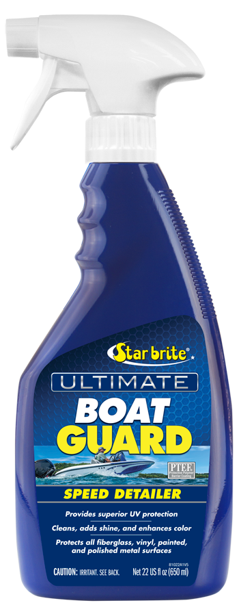 Star brite Detailing Spray, Use to Protect Fiberglass/ Vinyl/ Painted Surfaces/ Polished Metal/ Rubrails from UV Rays, 22 Ounce Spray Bottle – 081022