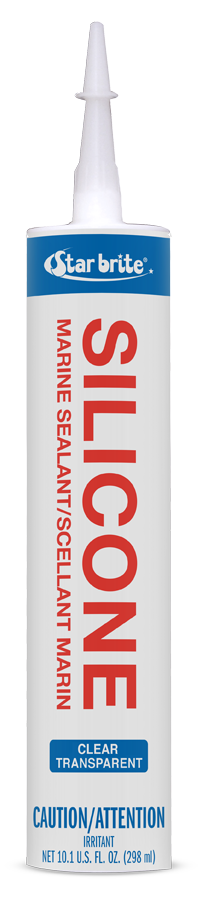 Star brite Caulk Sealant, Use to Bond Fiberglass/ Plastic/ Wood/ Glass/ Metal, Silicone Sealant, Clear, 10.3 Ounce Tube – 082122