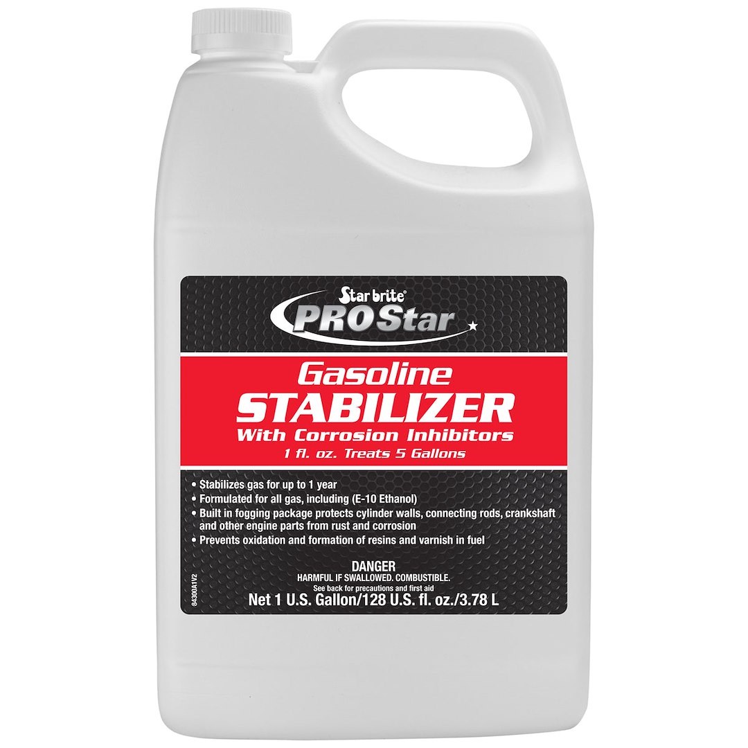 Star brite Fuel Additive, Prostar, Fuel Stabilizer, For Gasoline, Treats Up to 640 Gallons, Without Fuel Conditioner, 1 Gallon Jug, Single – 084300