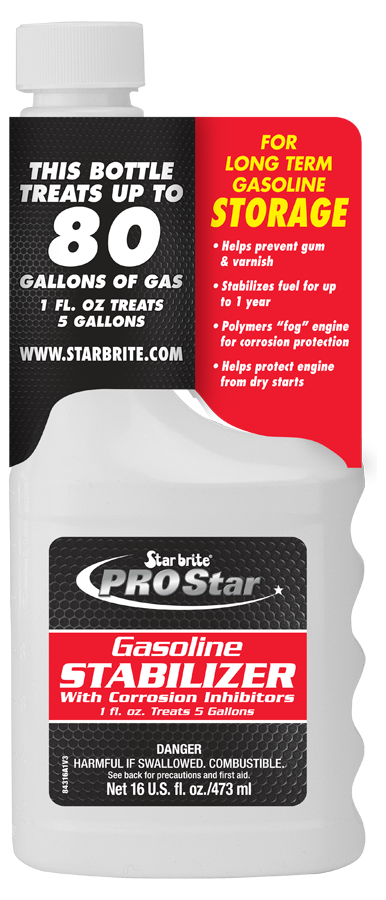 Star brite Fuel Stabilizer, Protects Gas and Engine Components During Storage, Gasoline, 16 Ounce Bottle, Single, With Us Label – 084316