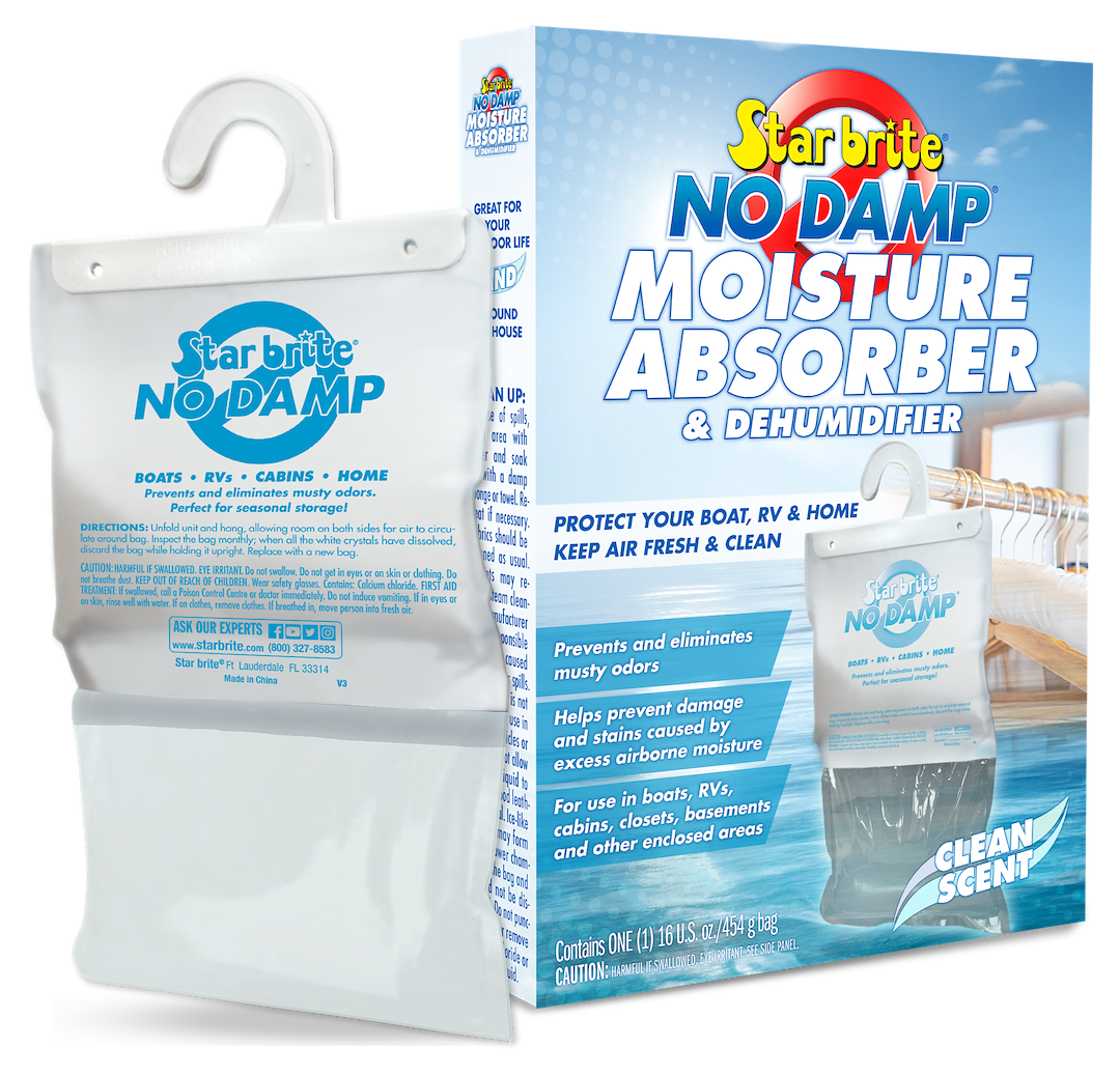 Star brite Dehumidifier, No Damp ®, Granules IN Hanging Bag, 16 Ounce Pack, Not Refillable, With Us Label – 085470