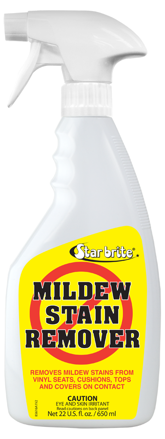 Star brite Mildew Stain Remover, Used to Remove Mildew Stains from Vinyl Covers/ Headliners/ Painted Surfaces/ Rubber/ Plastic/ Fiberglass – 085616P