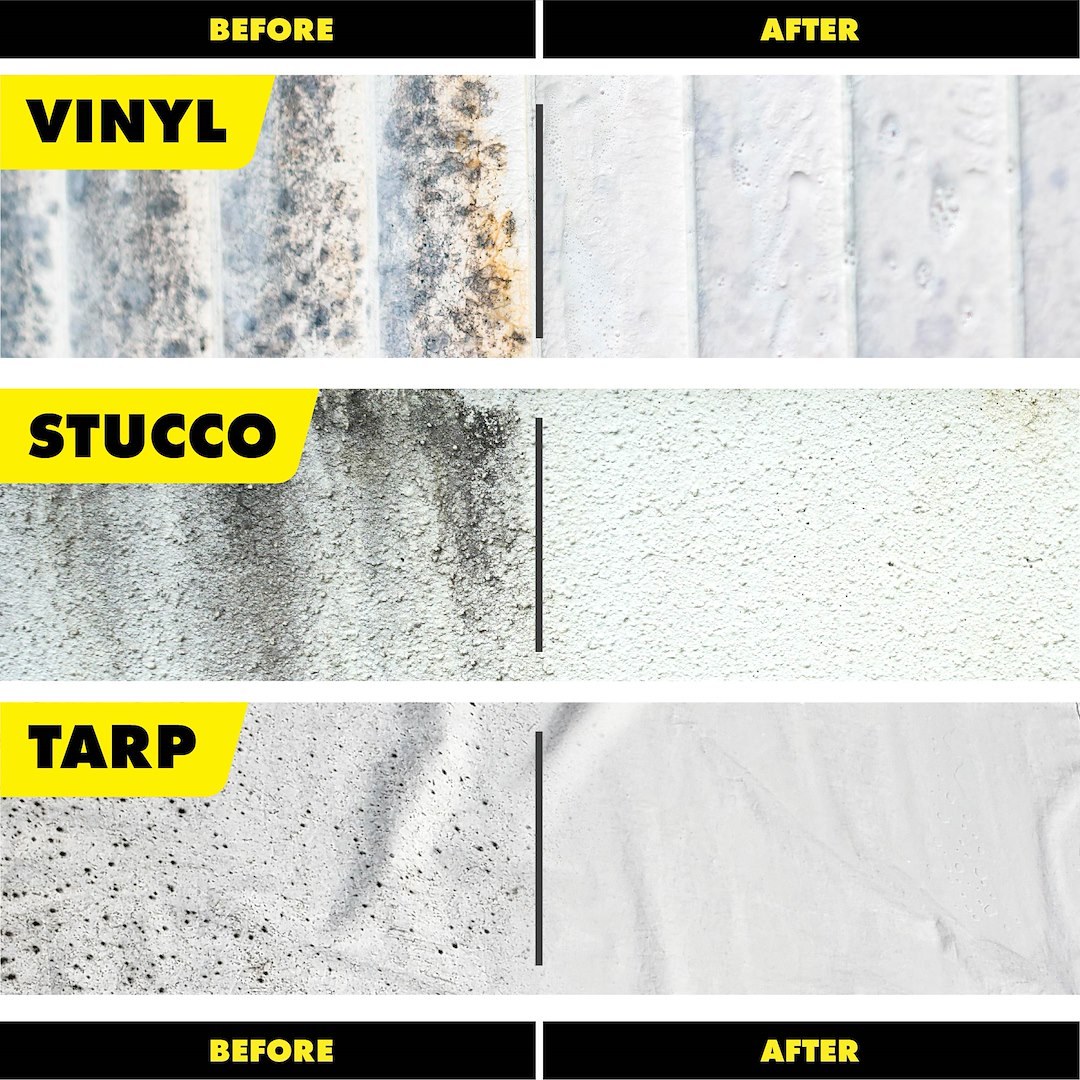 Star brite Mildew Stain Remover, Used to Remove Mildew Stains from Vinyl Covers/ Headliners/ Painted Surfaces/ Rubber/ Plastic/ Fiberglass – 085616P