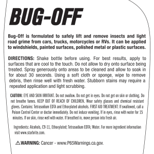 Star brite Bug and Tar Remover, Bug Off – 092722