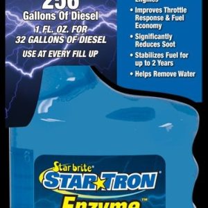 Star brite Fuel Additive, Star Tron®, Fuel Stabilizer, For Diesel, Treats Up to 256 Gallons, 8 Ounce Bottle, Single – 093108