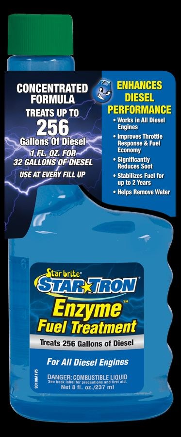 Star brite Fuel Additive, Star Tron®, Fuel Stabilizer, For Diesel, Treats Up to 256 Gallons, 8 Ounce Bottle, Single – 093108