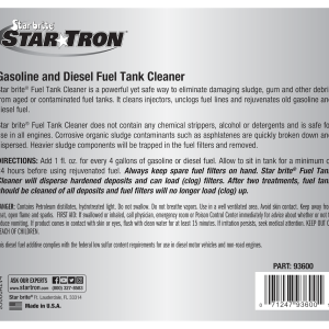 Star brite Fuel Additive, Star Tron®, Fuel Tank Cleaner, For Diesel and Gasoline, Treats Up to 250 Gallons, 64 Ounce Jug, Single – 093664