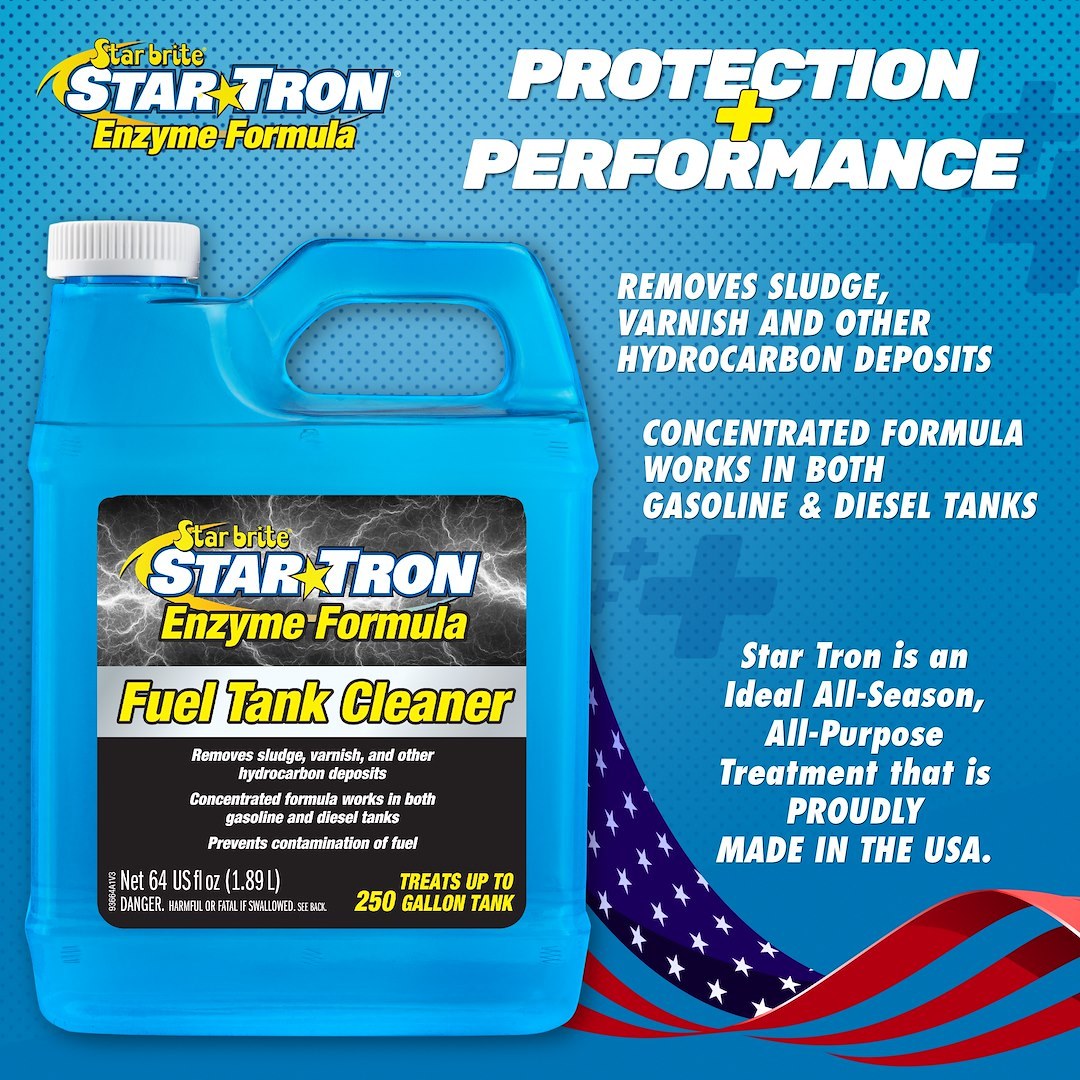 Star brite Fuel Additive, Star Tron®, Fuel Tank Cleaner, For Diesel and Gasoline, Treats Up to 250 Gallons, 64 Ounce Jug, Single – 093664