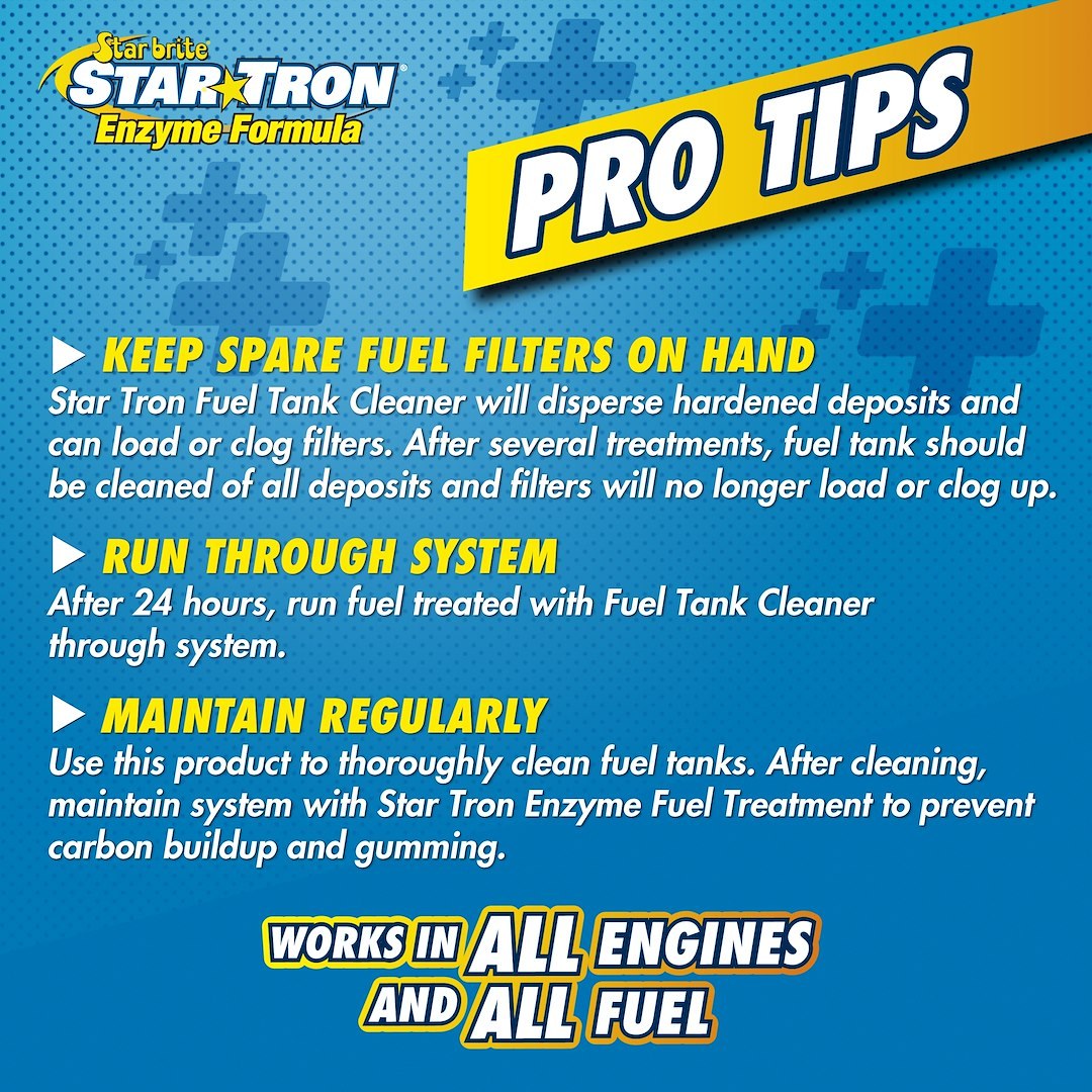 Star brite Fuel Additive, Star Tron®, Fuel Tank Cleaner, For Diesel and Gasoline, Treats Up to 250 Gallons, 64 Ounce Jug, Single – 093664